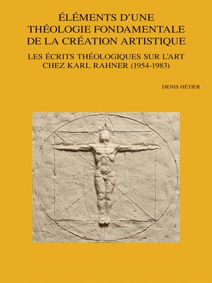 cover image of Elements d'une theologie fondamentale de la creation artistique
